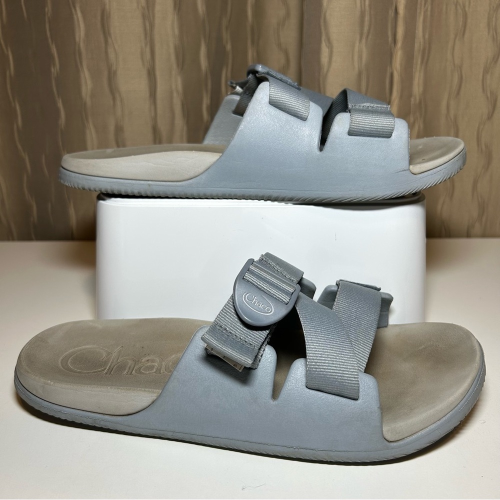 Chaco Chillos Slide Women's 9 Sandal Granite Blueish Gray JCH107820